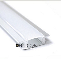 AP2507 , PROFILE ALU 2M 17, MX7MM BUILD IN INCL PLEXI OPAL