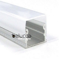 APM2114B , PROFILE ALU 2M 21MMX14MM INCL PLEXI OPAL