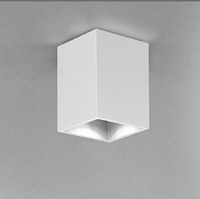 D522 , KUBUS plafond armatuur, wit 1x50W/GU10