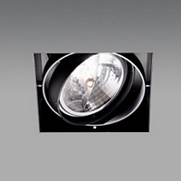 D451 , NO FRAME 150 ingebouwde downlamp, enkel, wit 1x100W/G53 excl. transformer
