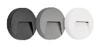 3390060 , SIBO 3W 280Lm round, cover black, white, grey inclusief IP65