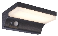 3429075 , NORD Wall light IP65 2W SMD LED 3000K, solar + sensor, black