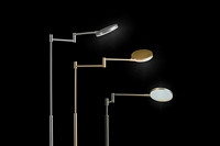 9656-1-19 , LED Floor lamp PLANO B Eloxal Brass,    CRI>90