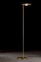 9907-2-19 , LED Torchiere NOVA OOG Eloxal Brass, with two push button dimmer, 6000 + 2000 Lumen, 2700 Kelvin, CRI>90 inkl. 2x LED