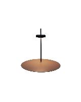 738-5002962s , Scave T tafellamp, met breed diffuus licht. Zwarte staaf en lamp met terra gekleurde voet. Sensordimmer voor eenvoudig dimmen. Warm licht tot 390lm sterkte.