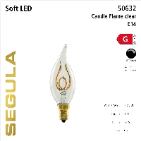SG-50632 , LED Soft Candle Flame clear