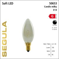 SG-50653 , LED Soft Candle milky