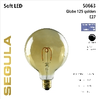 SG-50663 , LED Soft Globe 125 golden