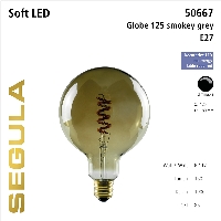 SG-50667 , LED Soft Globe 125 smokey grey