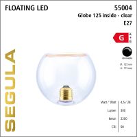 SG-55004 , LED Floating Globe 125 inside clear
