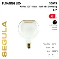 SG-55015 , LED floating globe 125 clear ambient