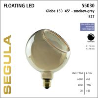 SG-55030 , LED Floating Globe 150 smokey grey 45°