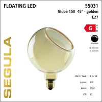 SG-55031 , LED Floating Globe 150 golden 45°