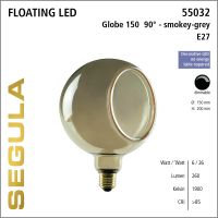 SG-55032 , LED Floating Globe 150 smokey grey 90°