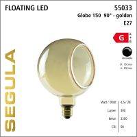 SG-55033 , LED Floating Globe 150 golden 90°