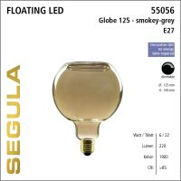 SG-55056 , LED Floating Globe 125 smokey grey