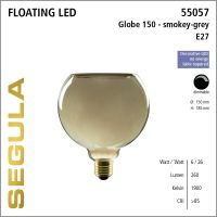 SG-55057 , LED Floating Globe 150 smokey grey