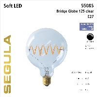 SG-55085 , LED Bridge Globe 125 Curved Plus clear