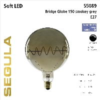 SG-55089 , LED Bridge Globe 150 Curved Plus smokey grey