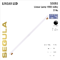 SG-55093 , LED Linear Lamp S14s 1000mm milky
