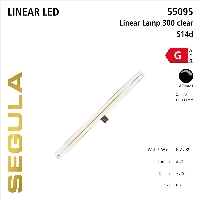 SG-55095 , LED Linear Lamp S14d 300mm clear