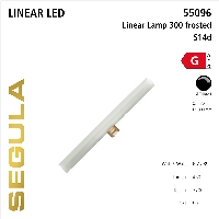 SG-55096 , LED Linear Lamp S14d 300mm frosted