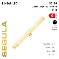 SG-55174 , LED Linear Lamp S14d 300mm golden