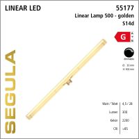 SG-55177 , LED Linear Lamp S14d 500mm golden