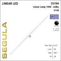 SG-55194 , LED Linear Lamp S14d 1000mm milky