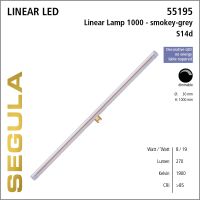 SG-55195 , LED Linear Lamp S14d 1000mm smokey grey