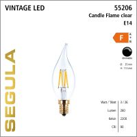 SG-55206 , LED Candle flame clear