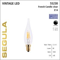 SG-55230 , LED French Candle clear
