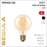 SG-55271 , LED Globe 80 golden