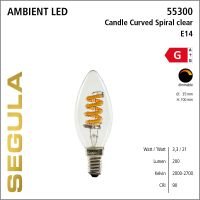 SG-55300 , LED Candle Curved clear