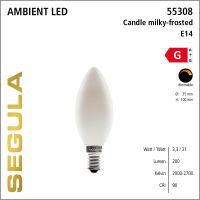 SG-55308 , LED Candle milky-frosted