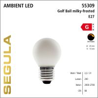 SG-55309 , LED Golfball milky-frosted