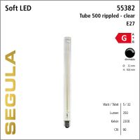 SG-55382 , LED Long Tube 500 clear rippled