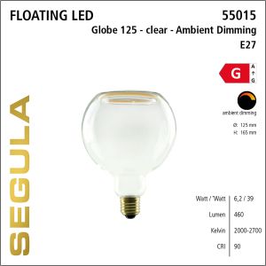 SEGULA,SG-55015,LED floating globe 125 clear ambient