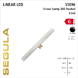 SEGULA,SG-55096,LED Linear Lamp S14d 300mm frosted